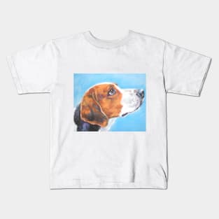 American Foxhound Fine Art Painting Kids T-Shirt